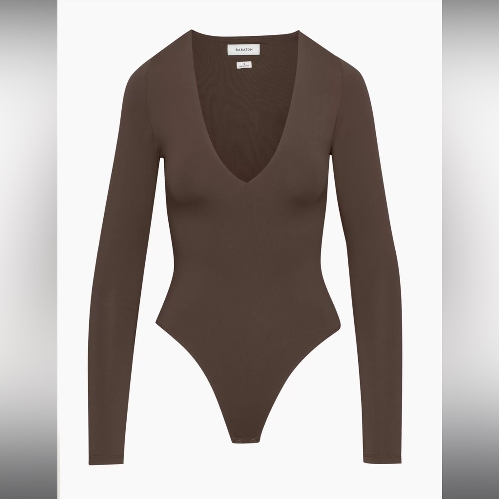 Aritzia babyton long sleeve seamless bodysuit size small WITH TAGS